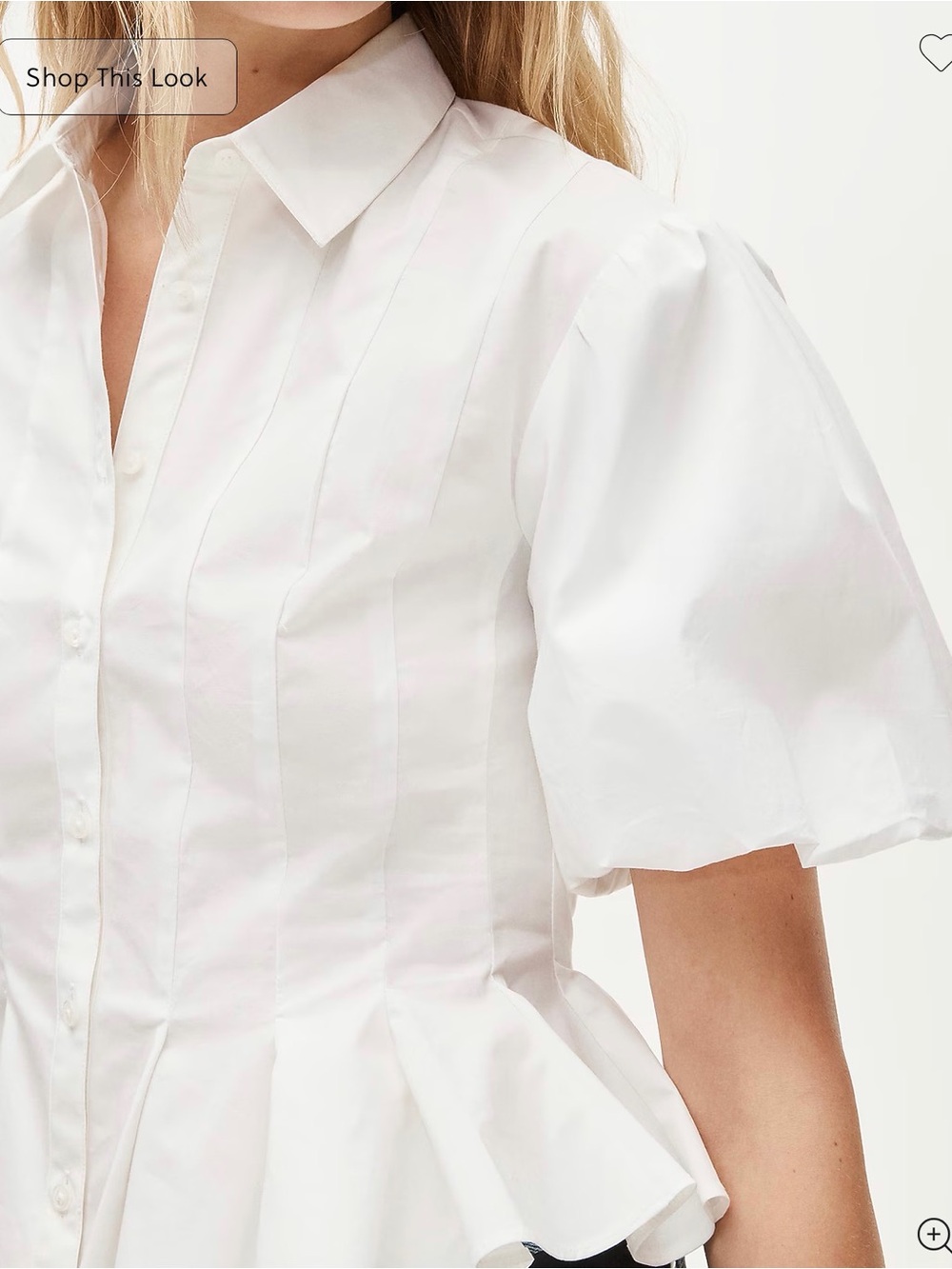 J CREW SIZE 00 Puff-sleeve button-up shirt CT093 $128 - Picture 5 of 12